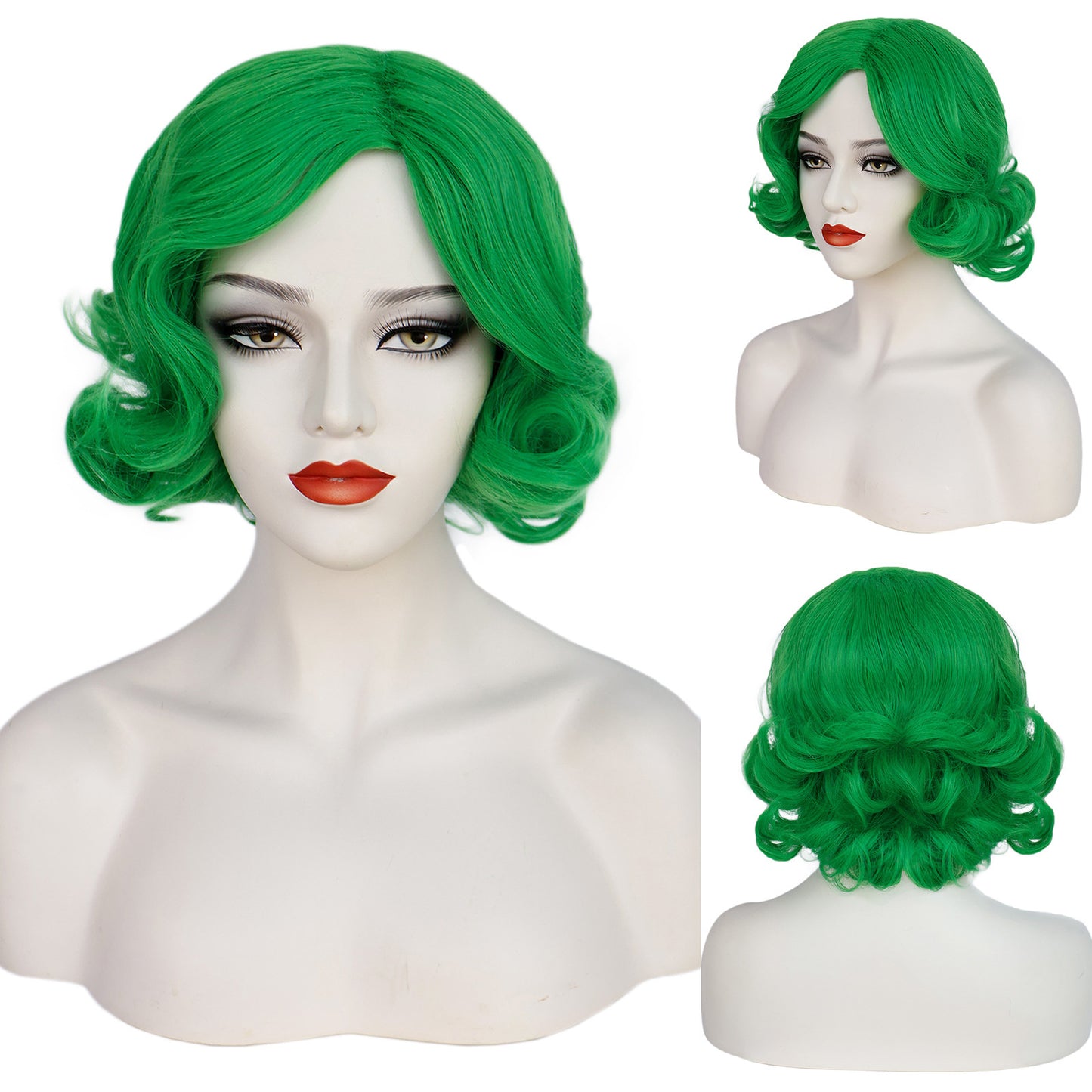 Creative Women's Chemical Fiber Afro Mid-length Wig Short Curly Hair