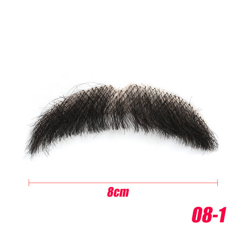 Men's Tin Beard Handlebar Mustache Invisible Realistic Other Wig