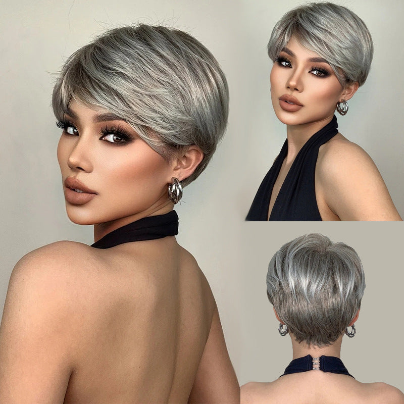 Fashion Head Bangs Set Collection Without Wig Short Curly Hair