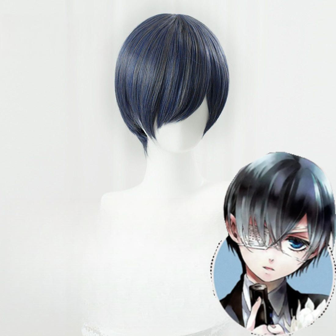 Black Butler Charles Fandom Haine Blue Gray Cos Wig