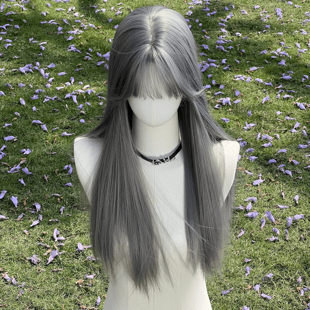 Female Hair Chemical Fiber Artificial Light High Long Straight Wig