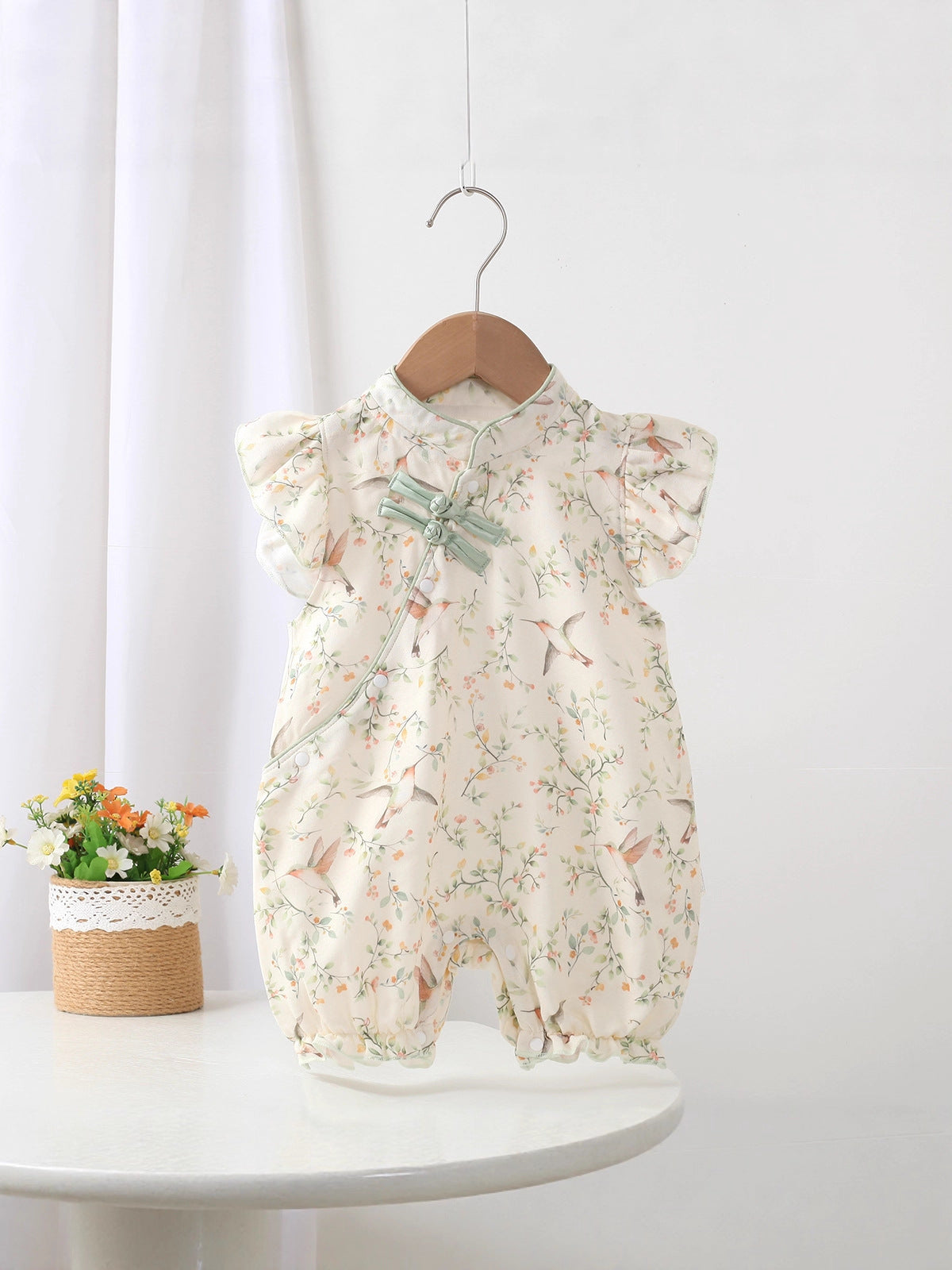 Buckle Jumpsuit Out Boneless Romper Jade Bamboo Jumpsuit, Climbing Suit