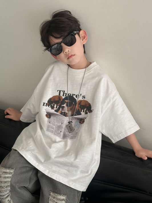 Children's Cotton Summer Korean Style Short Sleeve Thin Small Children's T-shirt