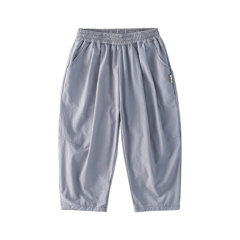 Children's Sun Protection Cotton Hall Ankle Length Children's Pants