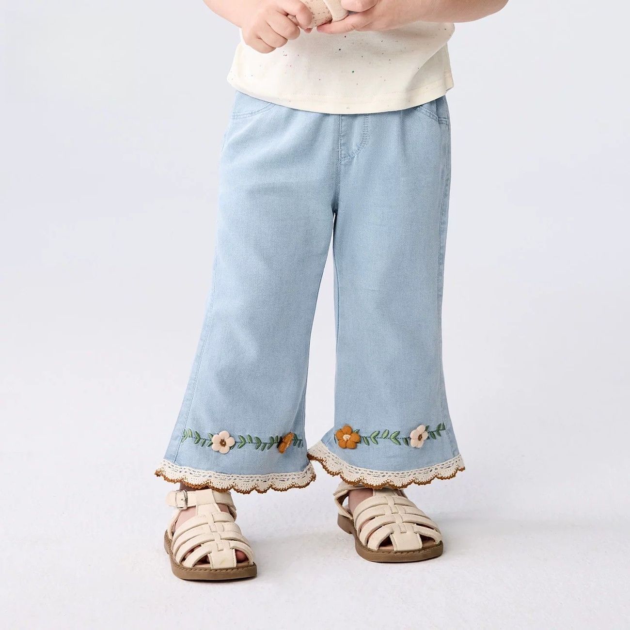 Children's Summer Leisure Bell-bottom Thin Jeans Clothing Children's Pants
