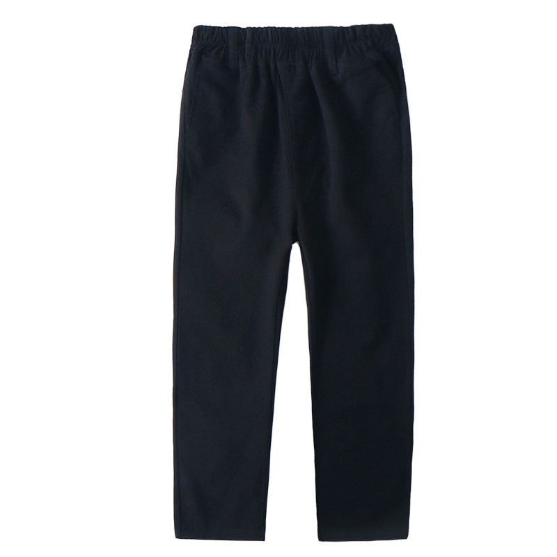 Children's Uniform Primary Secondary School Suit Boys Khaki Thick Dark Children's Pants