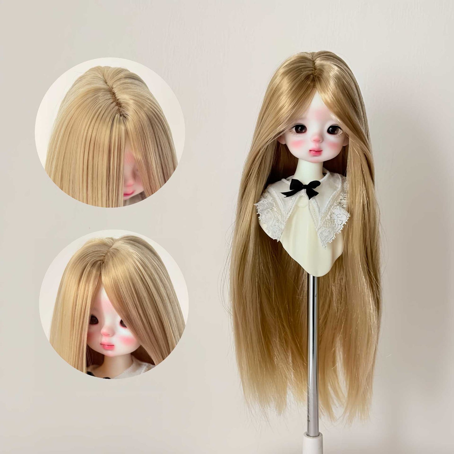 Silk Hair Embryo Long Straight Bangs Cos Wig