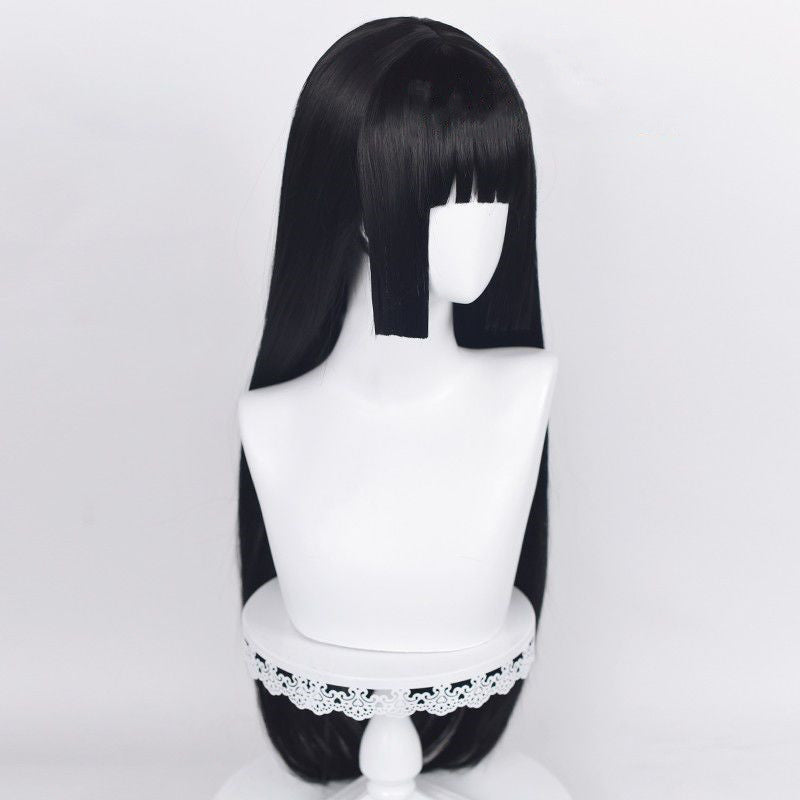 Trendy Cardamom Snake Dream Black Straight Cos Wig