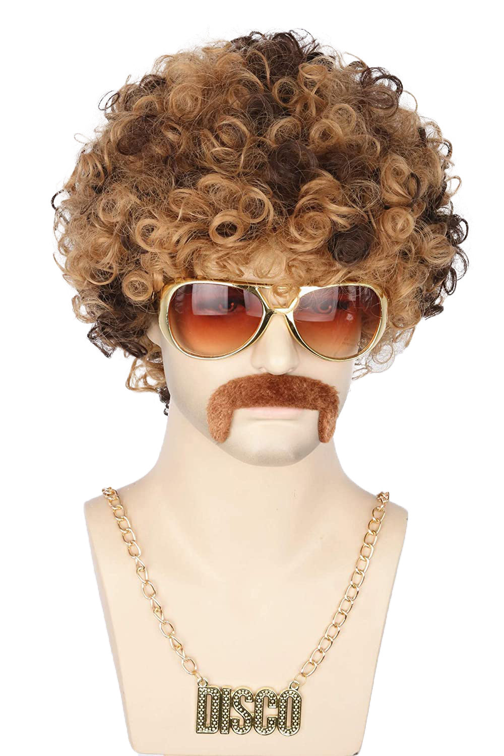 Party Beard Set Glasses Props Necklace Cos Wig
