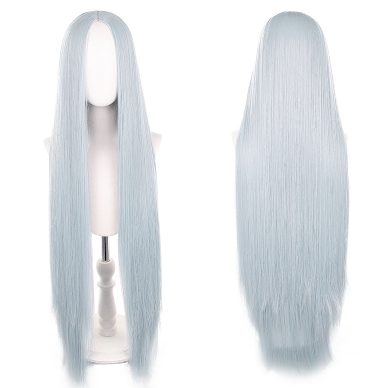 Mid-length Universal Long Straight Scalp Style Cos Wig