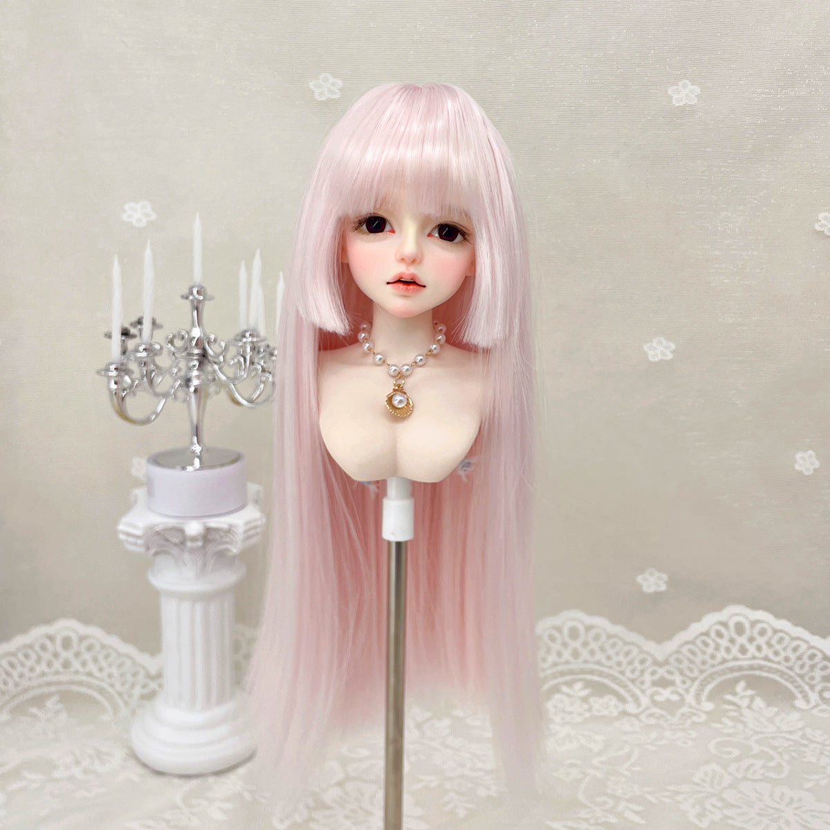 Queen Soft Silk With Bear Sister Bangs Cos Wig