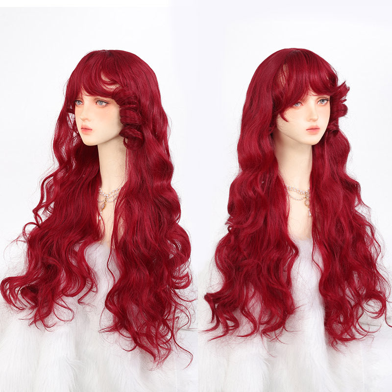 Role Play Dyed Chemical Fiber Whole Top Film Television Long Straight Wig
