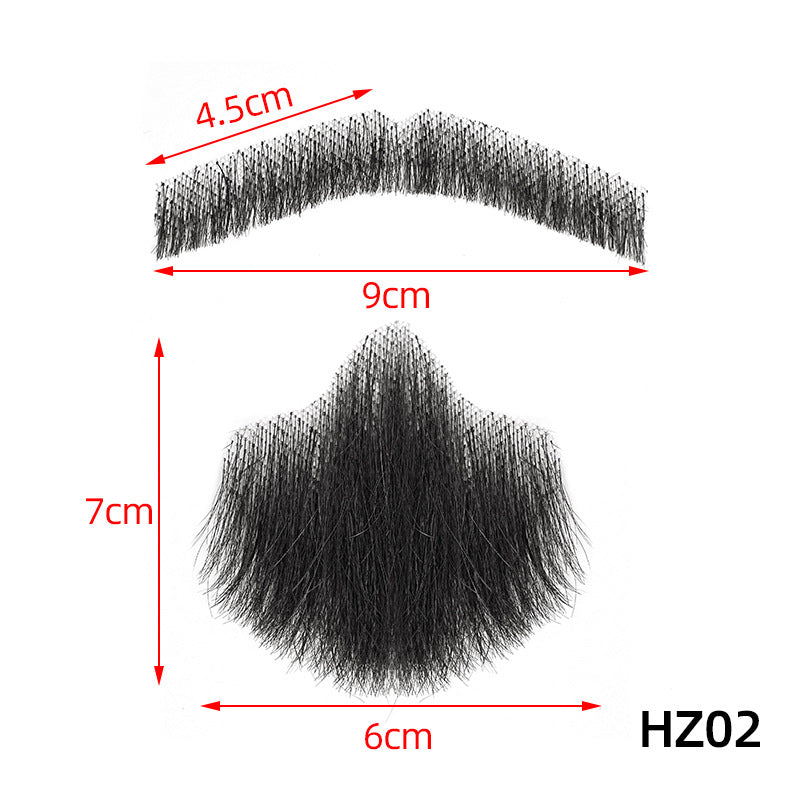 Fake Beard Invisible Seamless Human Hair Eyebrows Film Television Props Other Wig
