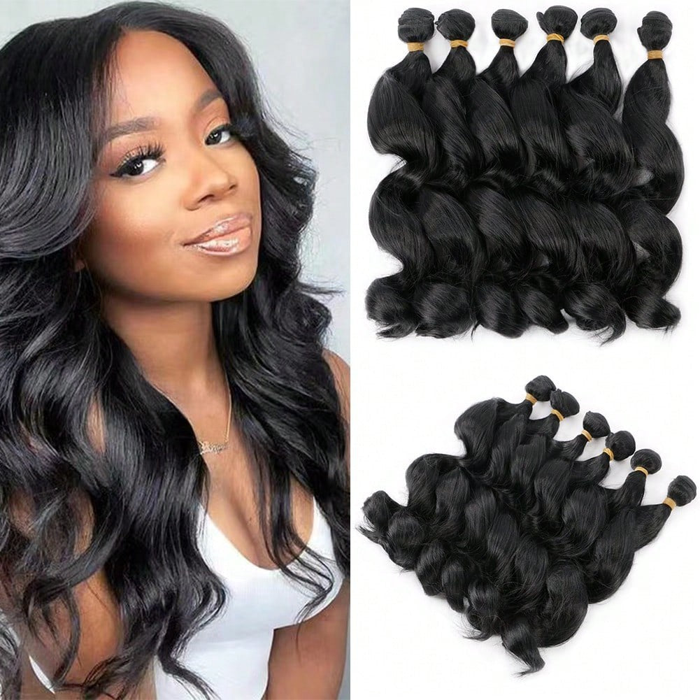 Fiber Roll Tube Hair Weft Set More Wig Long Curls