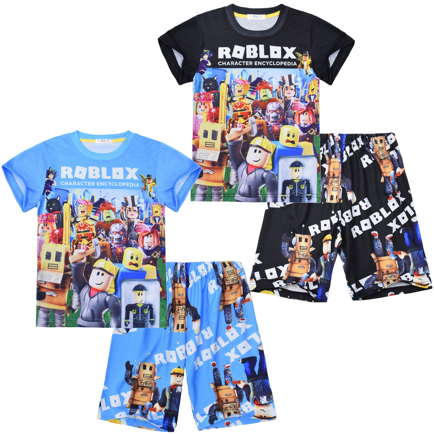 Game Digital Printing Short-sleeved Two-piece Pajamas Children's Suit