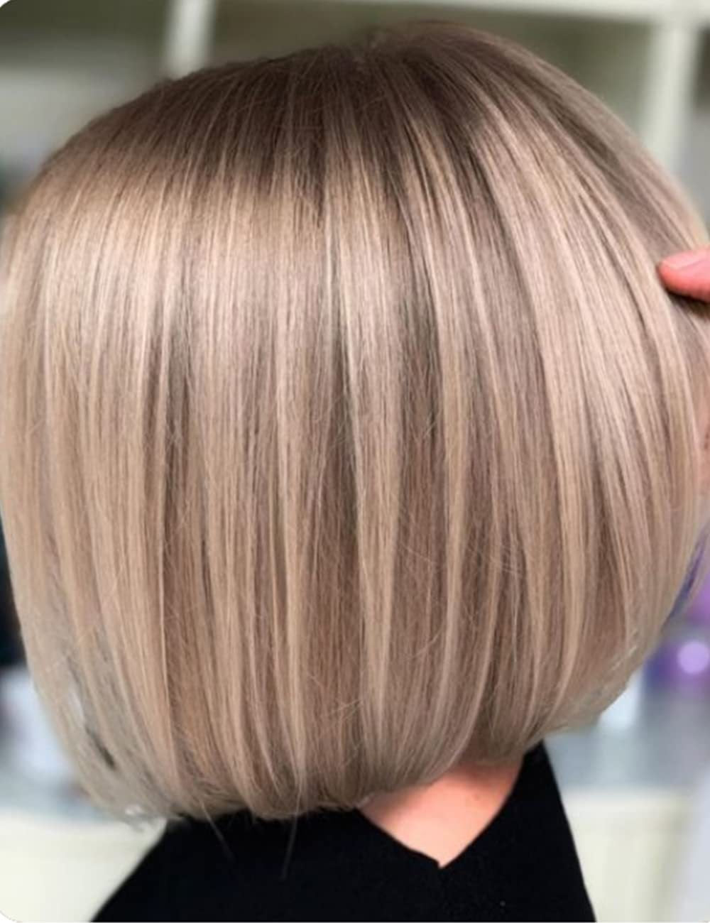 Women's Golden Split Side Bangs Elegant Fashion Wig Short Curly Hair