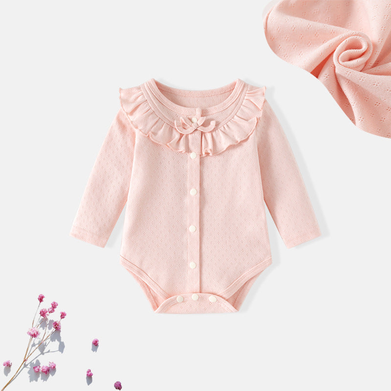 Cotton Princess Style Clothes Born One Year Old Jumpsuit, Climbing Suit