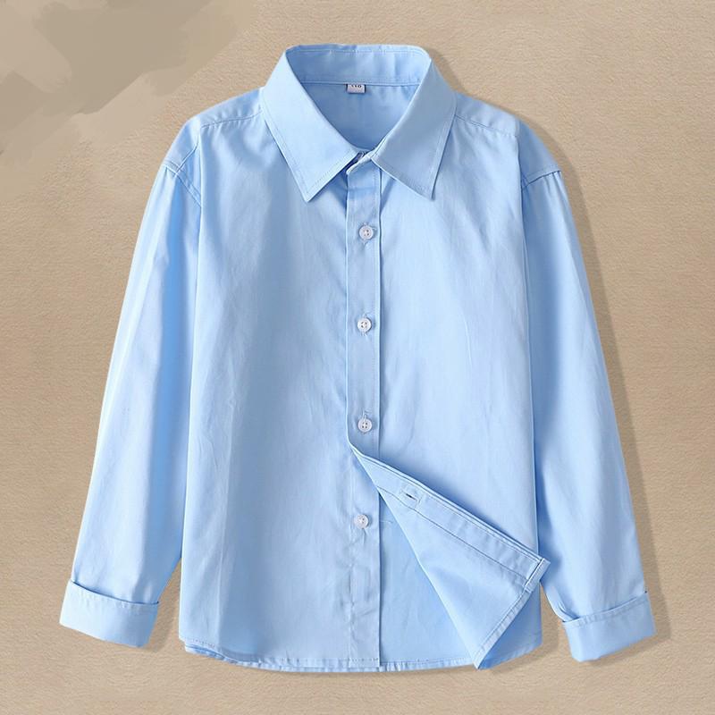 Children's Long-sleeved Cotton Performance Host Dress Primary Children's Shirt