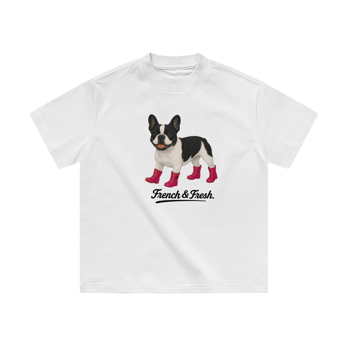 Children's Big Short Sleeve Heavy Cotton Boys Fun Top Loose Children's T-shirt