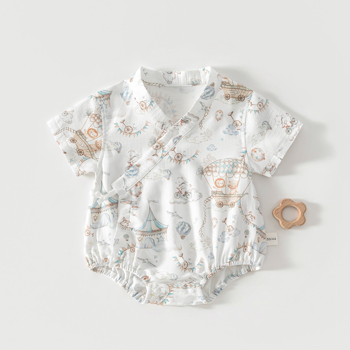 Anyang Clothes For Babies Bamboo Fiber Short Sleeve Inner Romper Jumpsuit, Climbing Suit