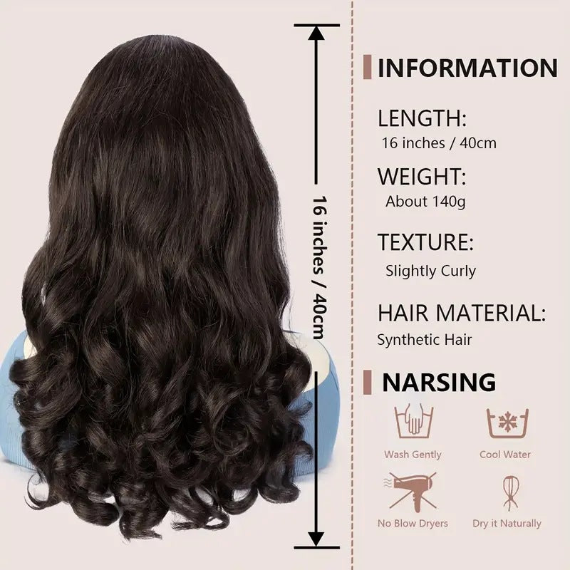 Short Hair Fluffy Curly Extension Horse Wig Ponytail