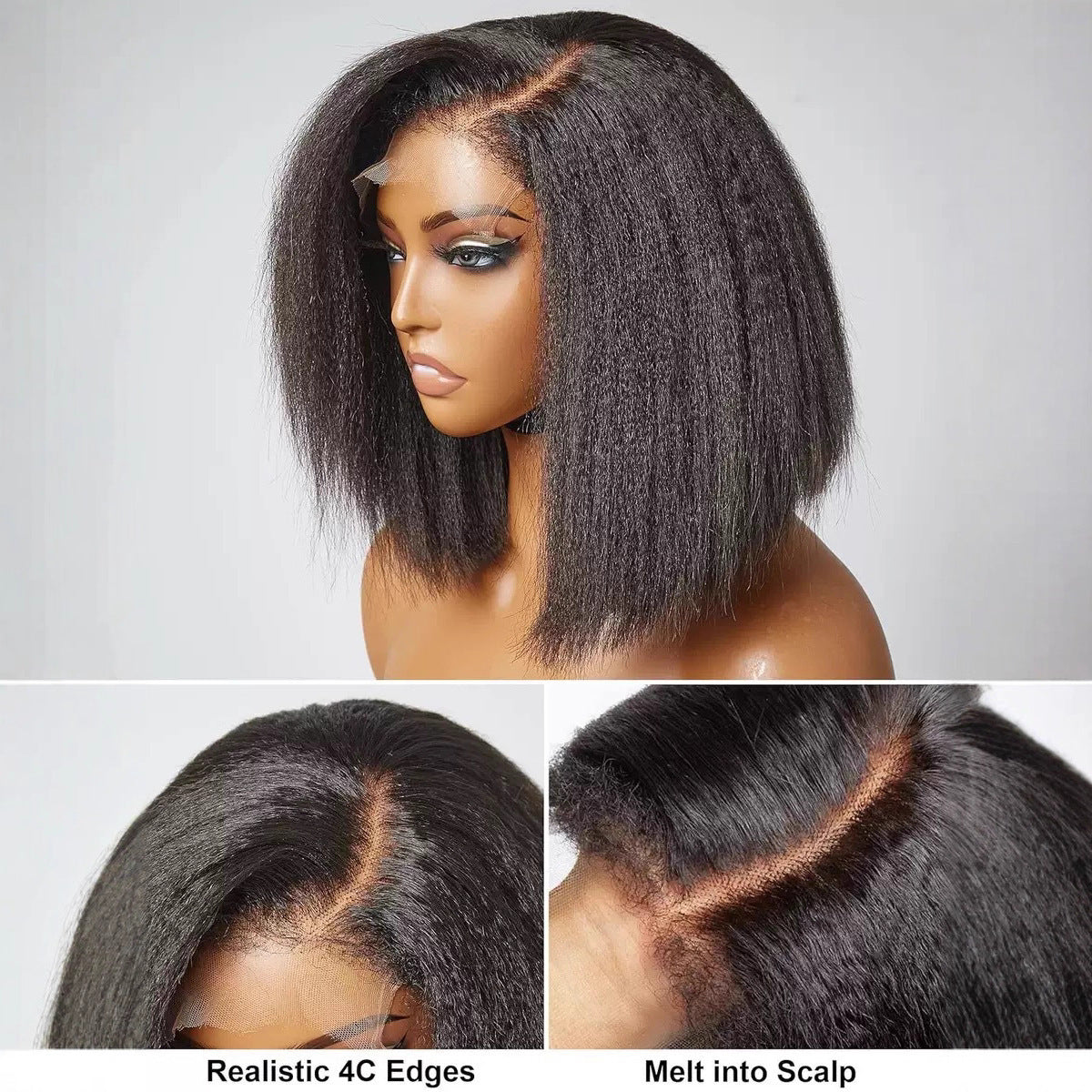 Fashion Corn Stigma Female Chemical Fiber Wig Short Curly Hair