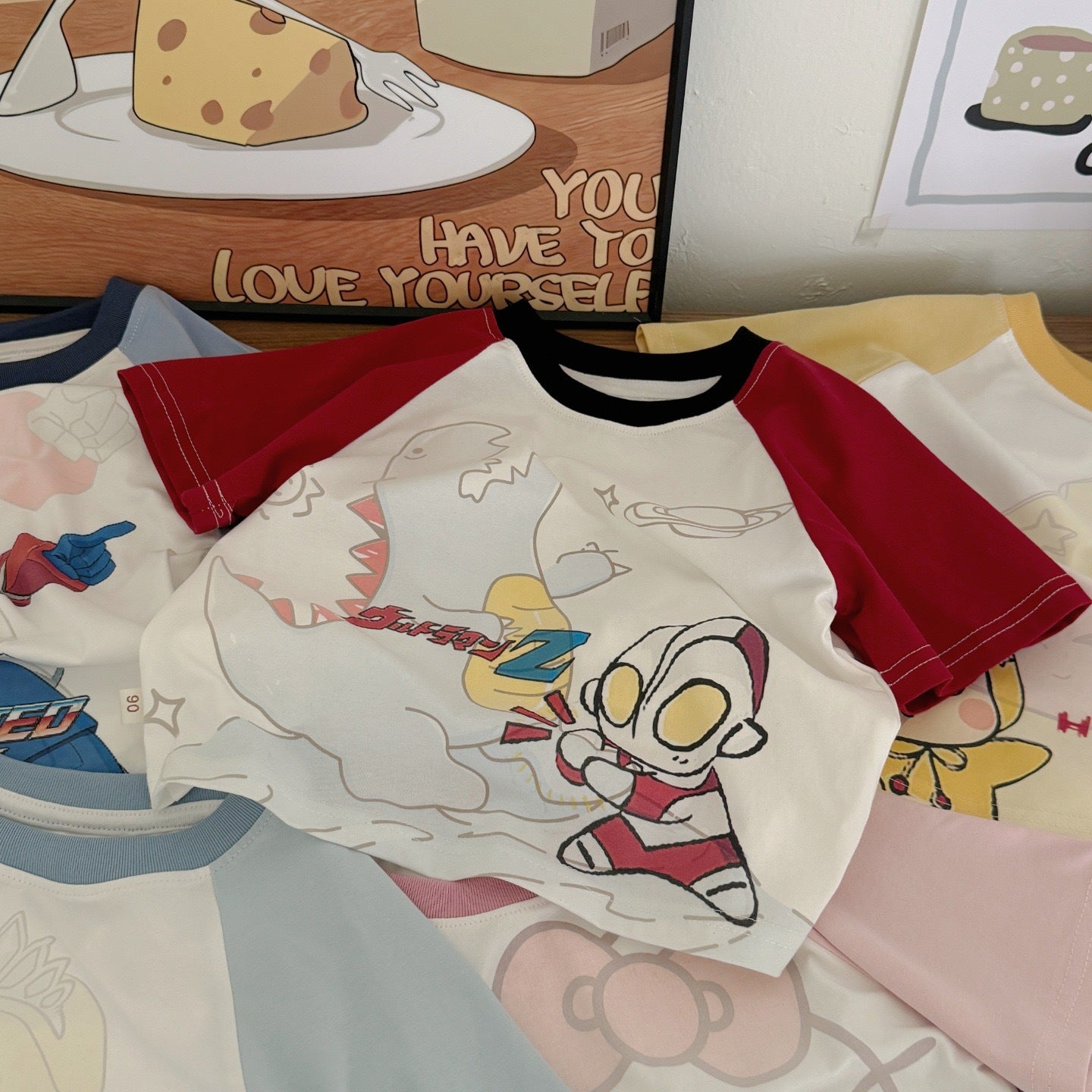 Children's Roll Class Short Sleeve Summer Boys Cartoon Uv Half Children's T-shirt