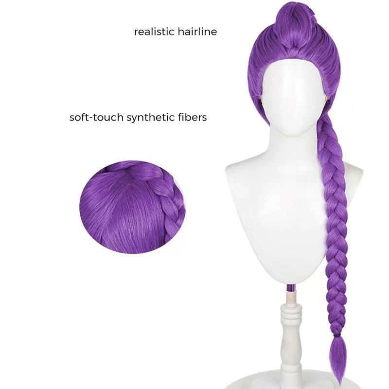 Witch Hunting Group Purple Twist Braid Cos Wig