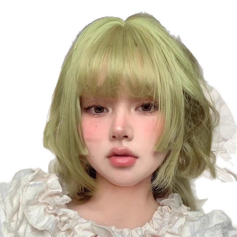 Women's Cute Daily Natural Fluffy Artificial Full Wig Short Curly Hair