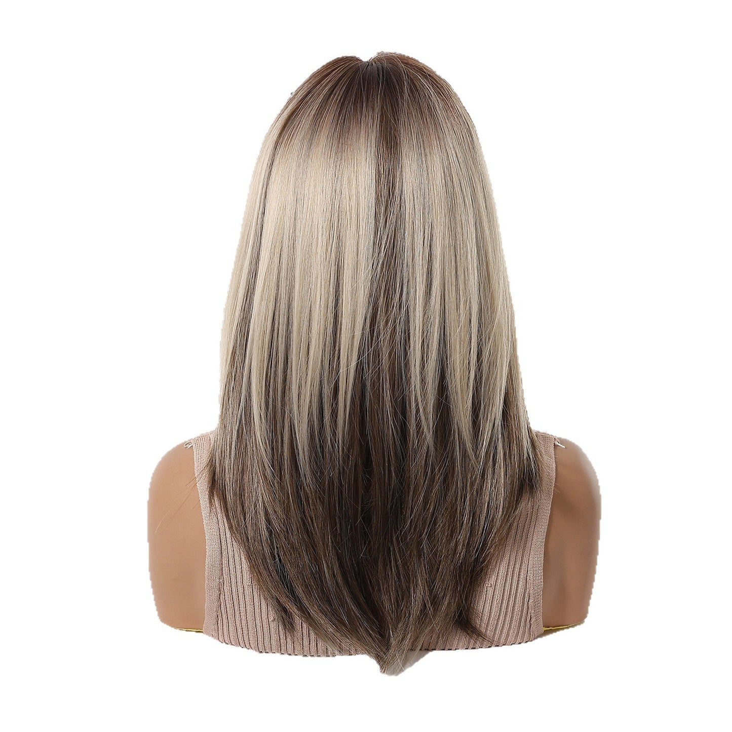 Simulation Fiber Gradient Fashion High Skull Wig Long Curls