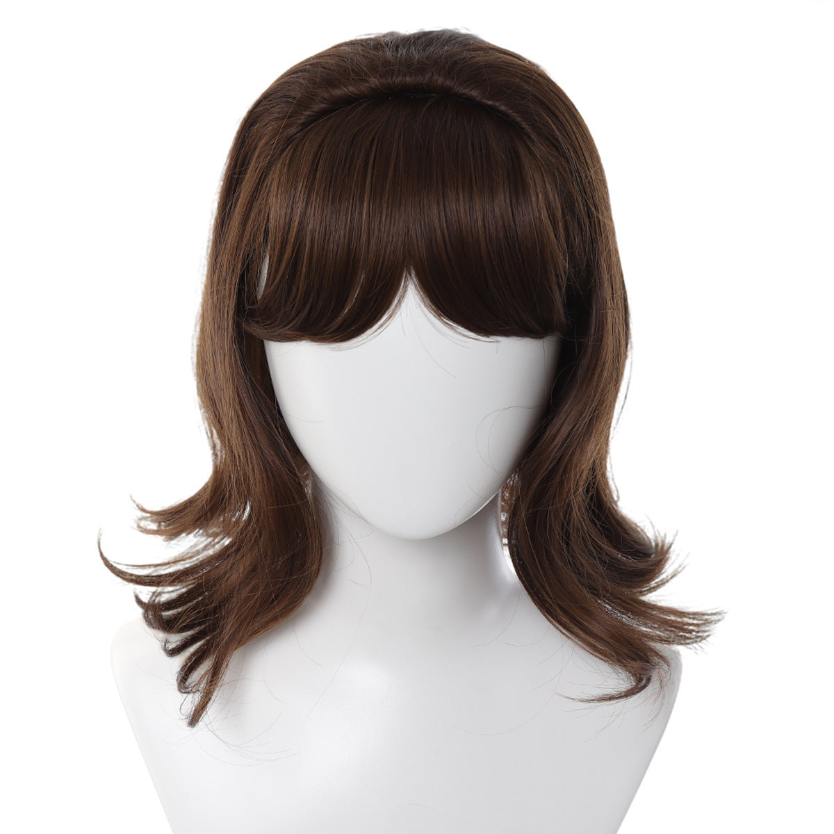 Bangs Valgus Wave Fiber Matte Chemical Source Generation Wig Short Curly Hair