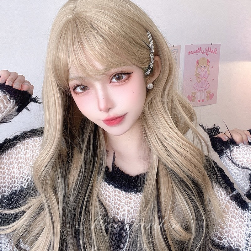 Daily High Color Natural Head Light Wig Long Curls