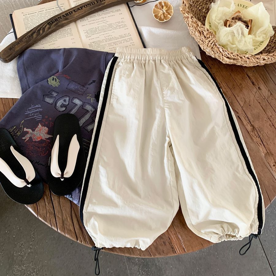 Children's Summer Breathable Soft Pull Casual Versatile Sports Ankle Banded Children's Pants