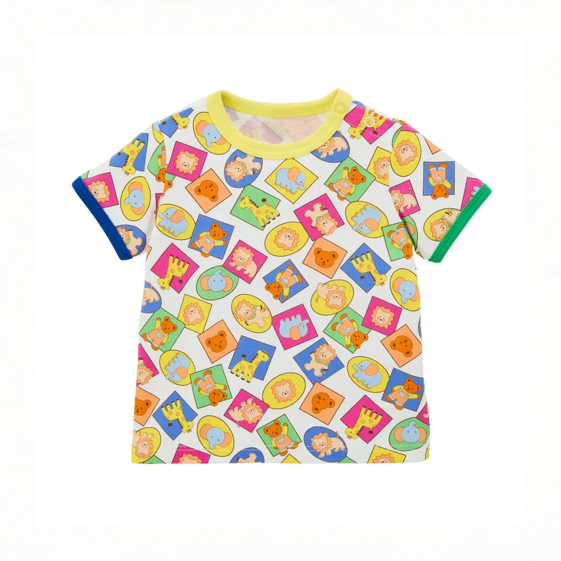 Zoo Bear Full Print Short Sleeve Children's T-shirt