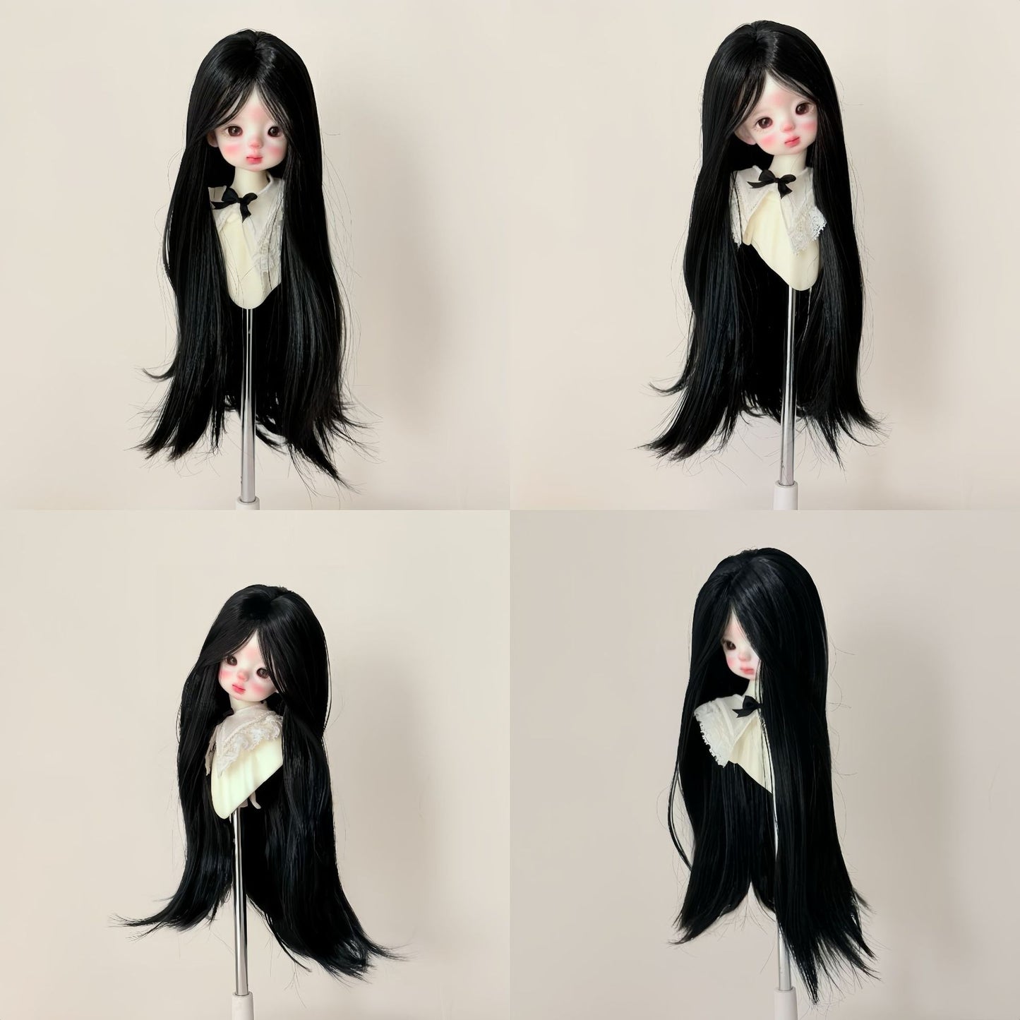Silk Hair Embryo Long Straight Bangs Cos Wig