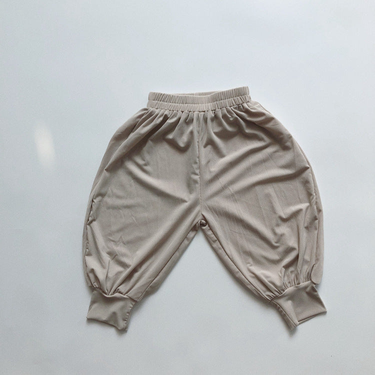 Children's Cool Summer Shaking Korean Style Loose Wide Leg Ice Silk Children's Pants
