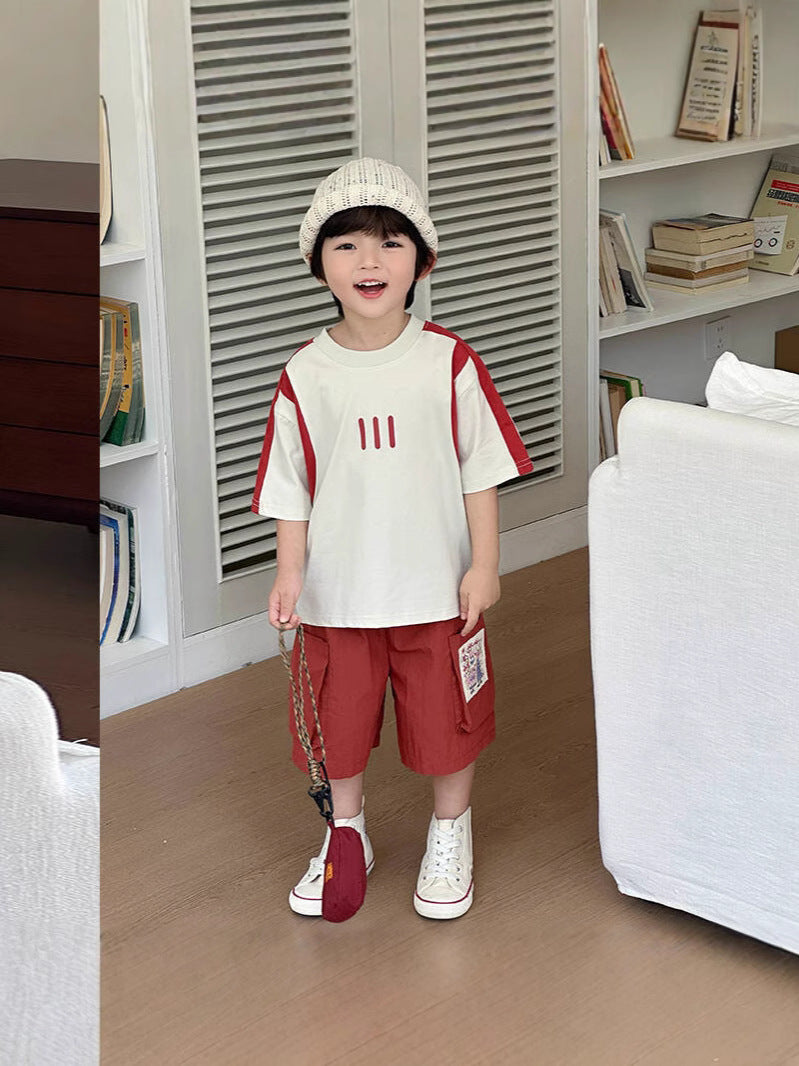 Children's Short-sleeved Summer Clothing Shirt Thin Type Half Sleeve Cool Children's T-shirt