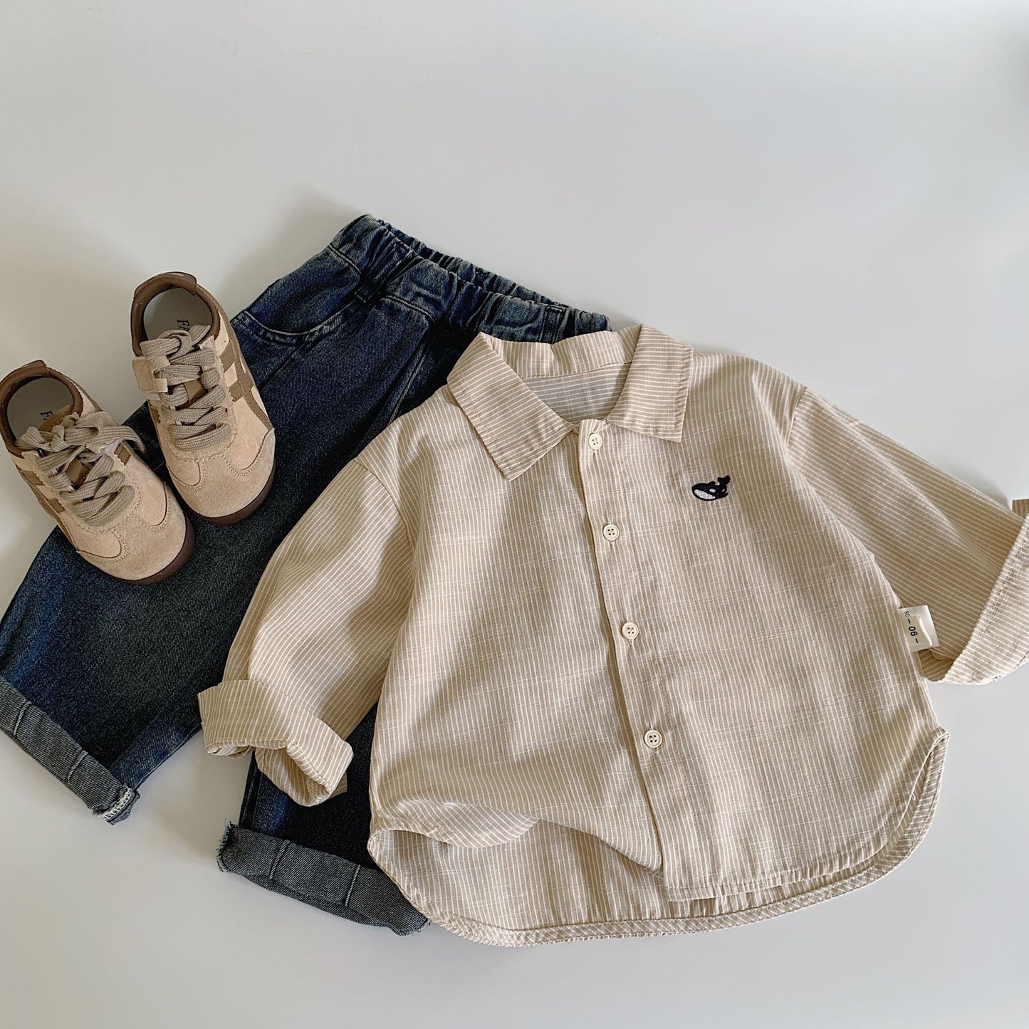 Children's Korean Style Coat Casual Simple Cardigan Boys Clothing Children's Shirt