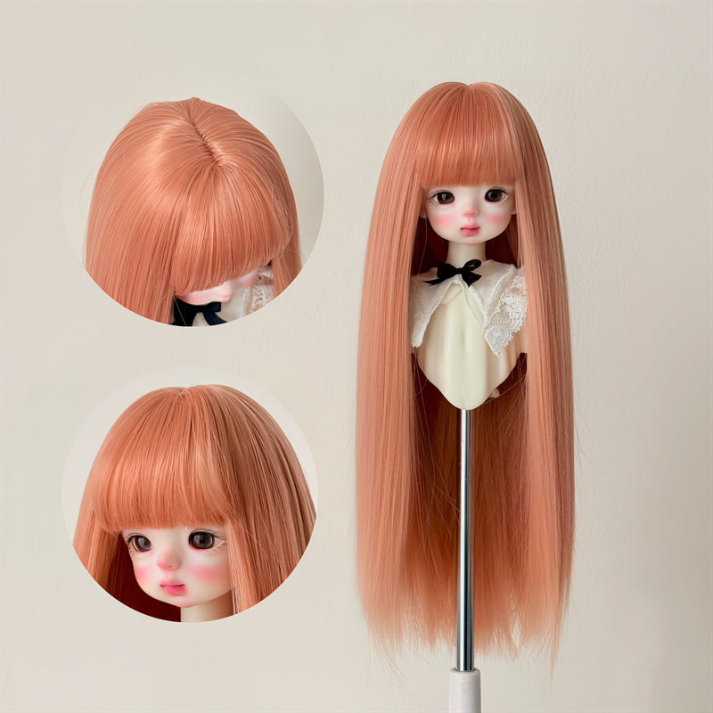 Silk Long Straight Hair Cover Bangs Rough Cos Wig