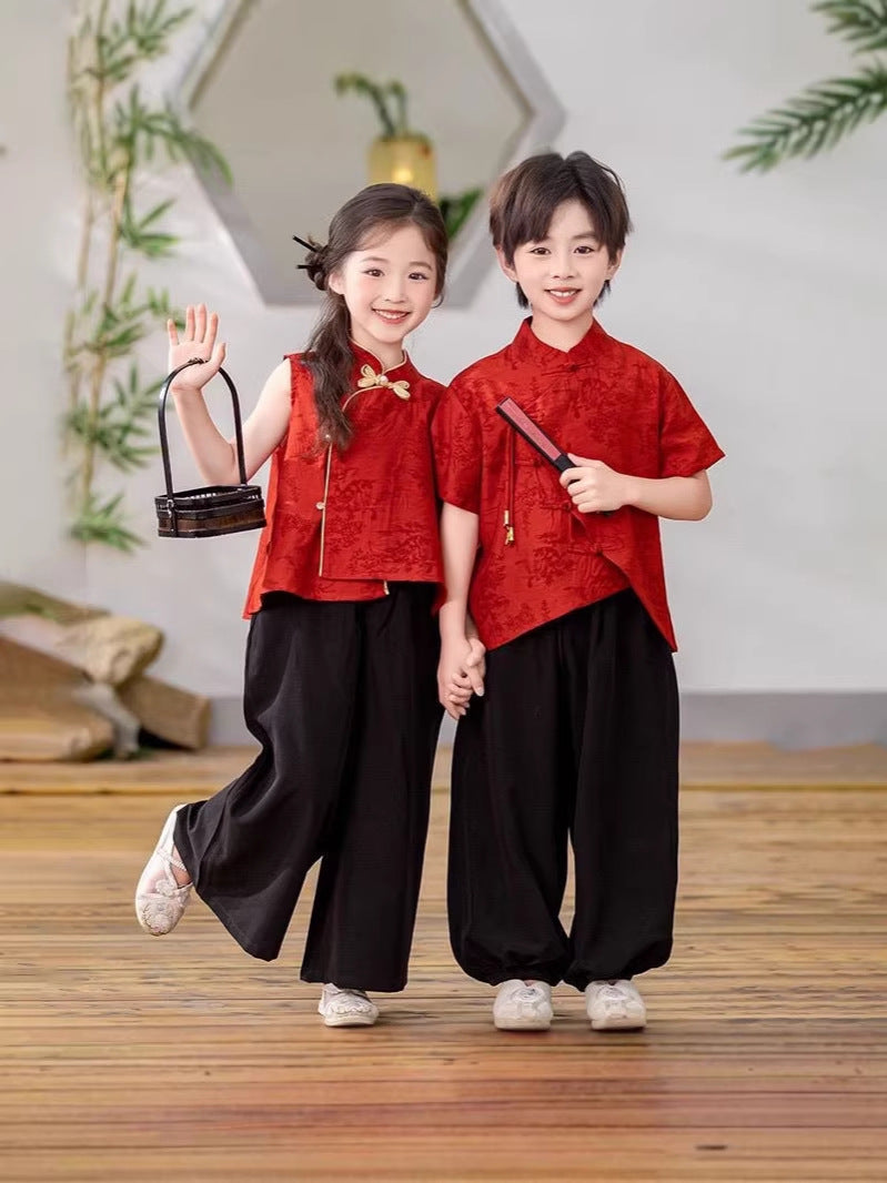Children's Clothing Boys Chinese Style Han Costume Tang Kindergarten Performance Clothes Children's Suit