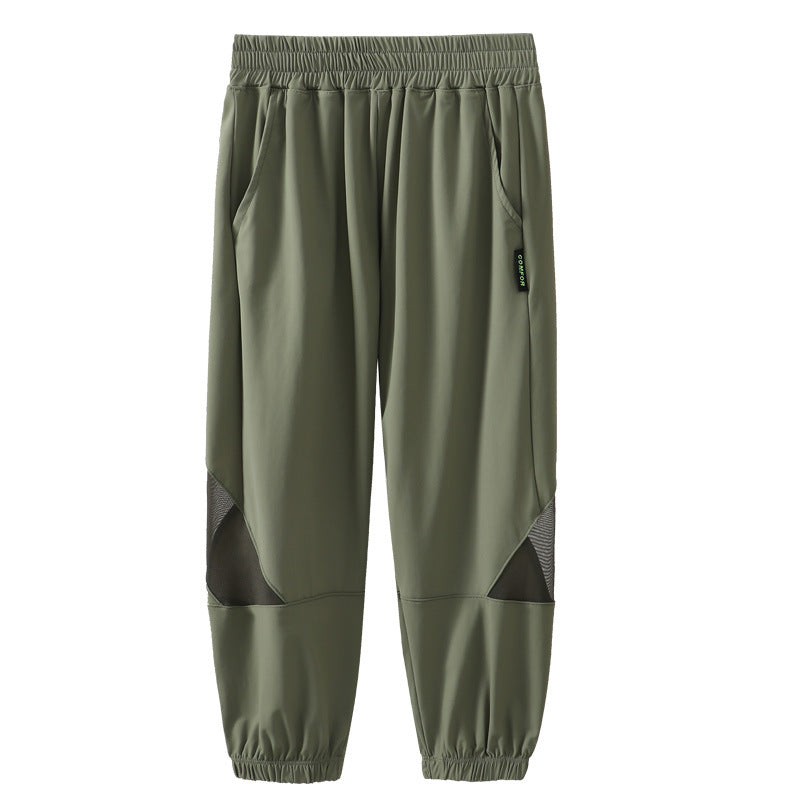 Children's Thin Breathable Sports Casual Long Ice Silk Children's Pants