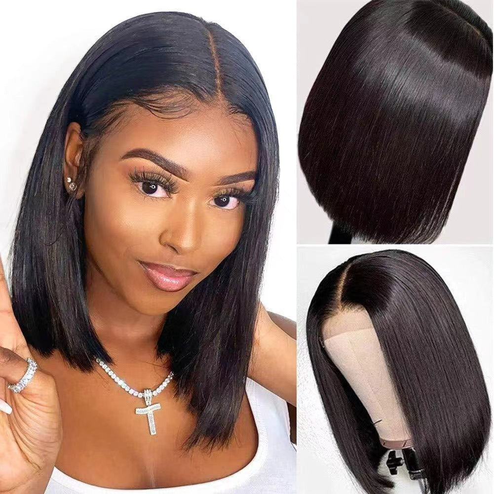 Comfortable Stylish Graceful Women's Fiber Chemical Wig Short Straight Hair