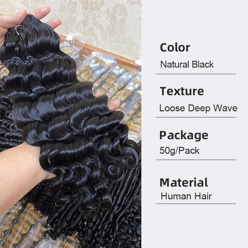 Stylish Fashion Beautiful Classy Crochet Human Real Hair Wig