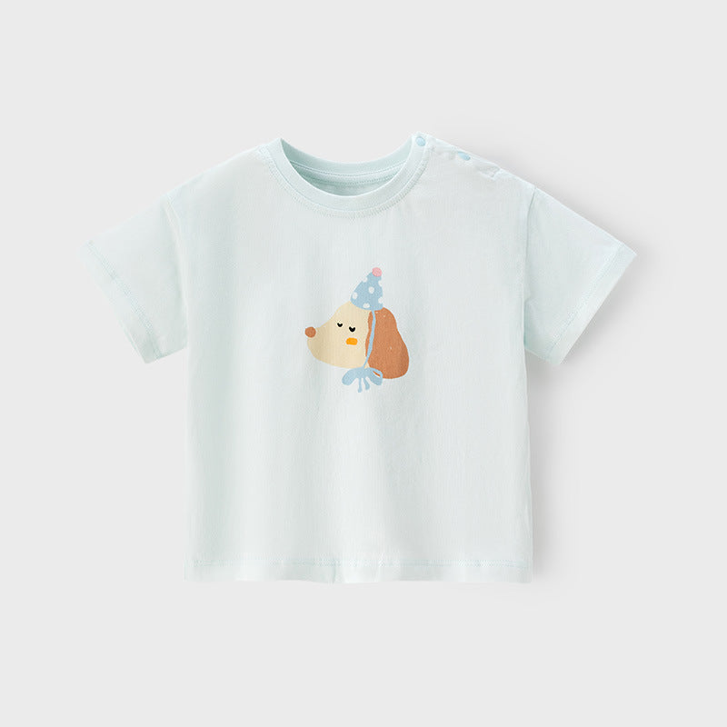 Children's Short-sleeved Summer Thin Raglan Sleeve Cotton Children's T-shirt