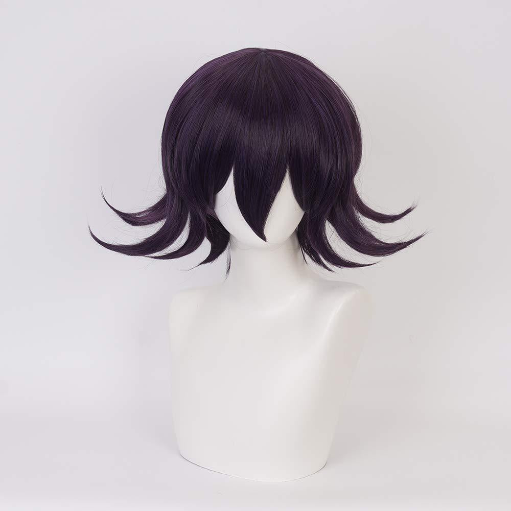 Classic Wang Ma Black Mixed Purple Cos Wig