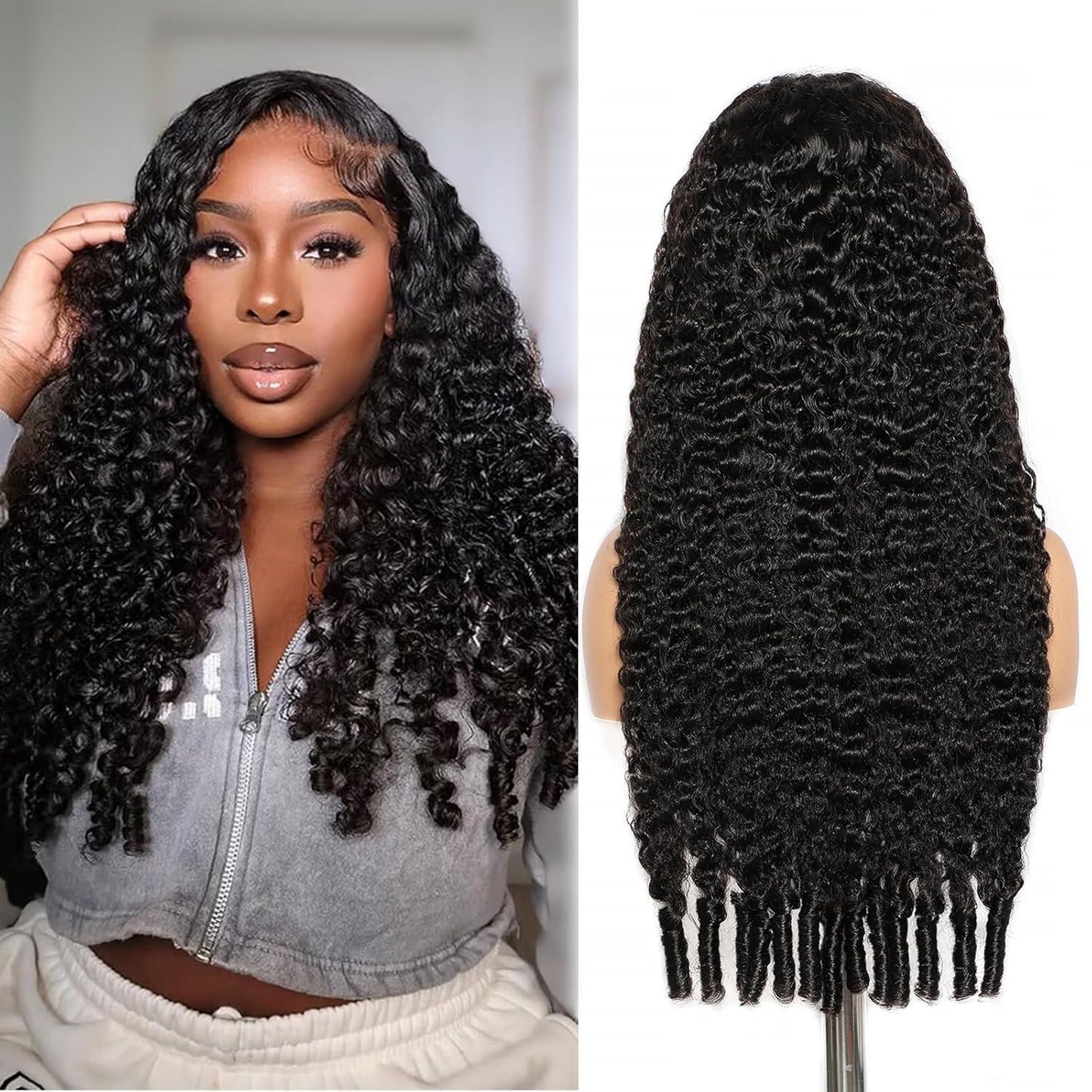 Creative Classy Popular Beautiful Human Headgear Real Hair Wig