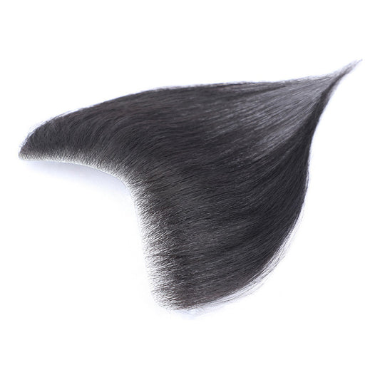 Men's Hand Woven Biological Scalp Hairline Set High Head Real Hair Wig