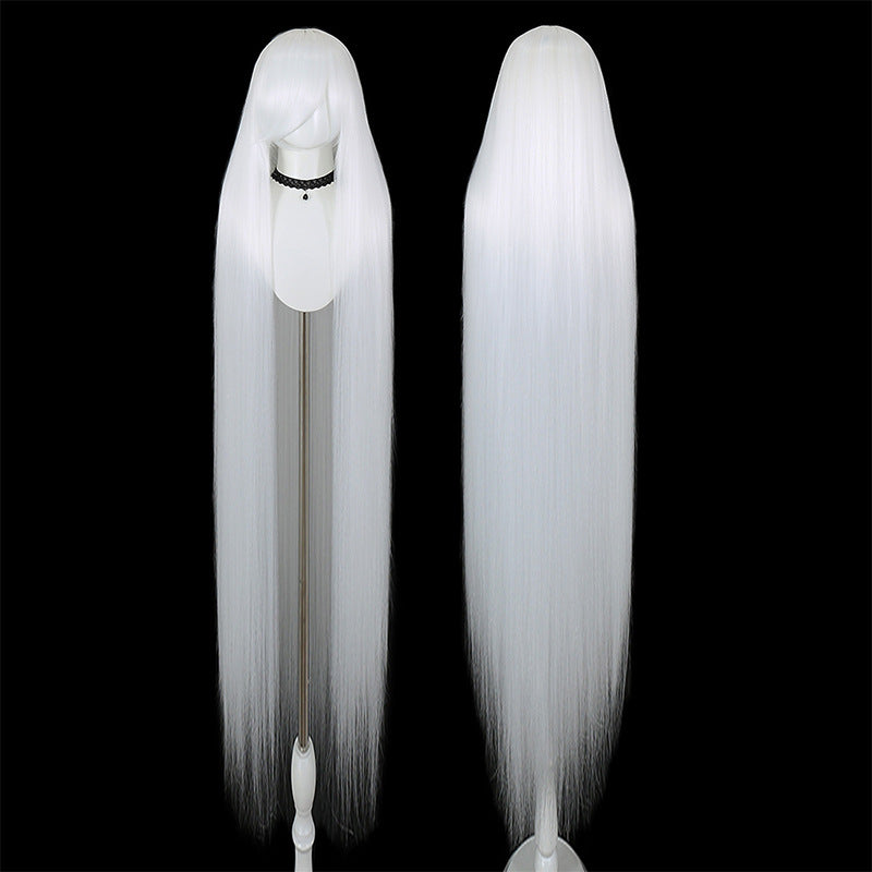 Five Corn Stigma Universal Curly Hair Bangs Optional Colorful Long Straight Wig