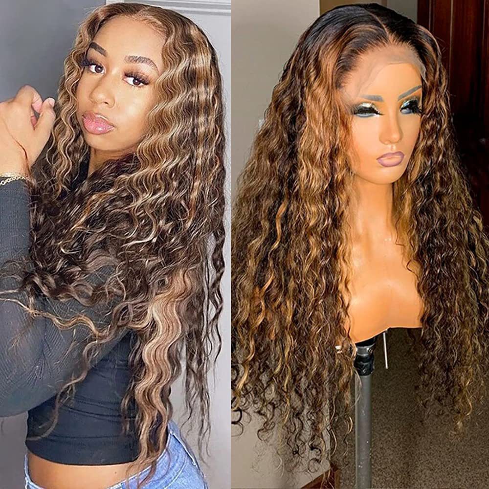 Women's Front Lace Chemical Fiber Head Wig Long Curls