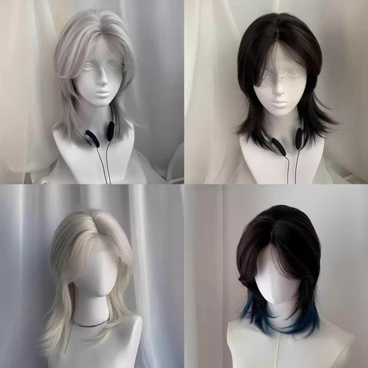 Split Wolf Tail Anchovy Head High Other Wig